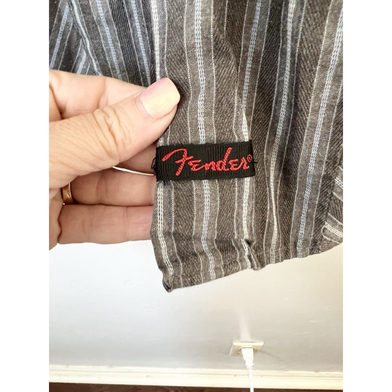 Fender M Medium Rock & Roll Religion Black Pearl Snap Long Sleeve Shirt Men’s — image 6 of 8